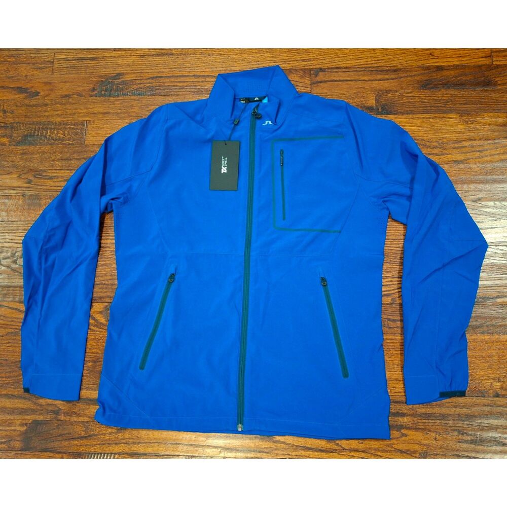 J.Lindeberg Strong Blue Kinetic Soft Shell Jacket Men's Size Large NWT